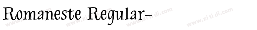 Romaneste Regular字体转换